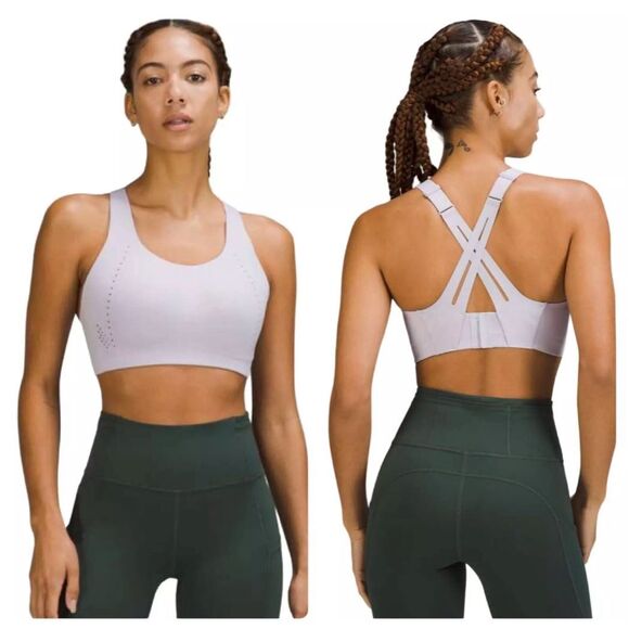 lululemon athletica Other - NWT Lululemon AirSupport Bra High Support Faint Lavender / Peri Purple 38D $98